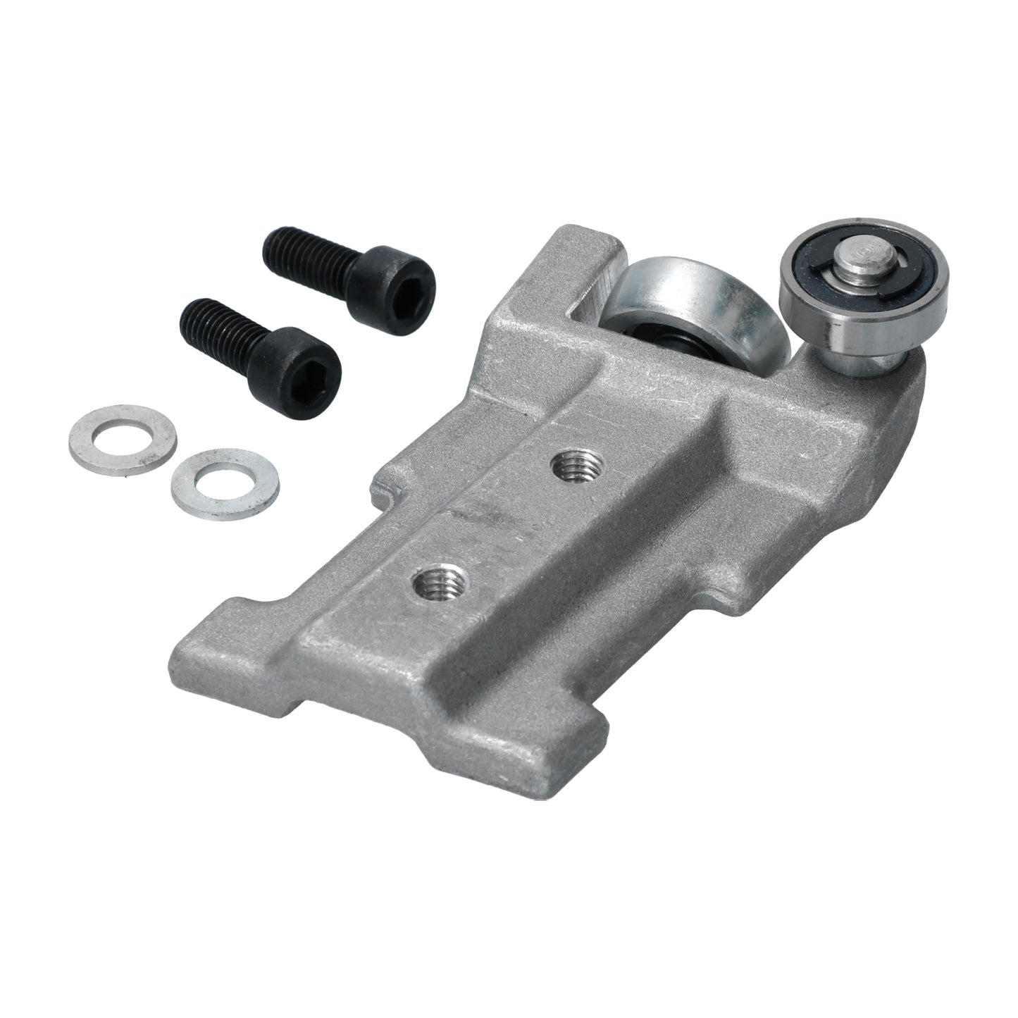Lower bracket with roller for slidingdoor