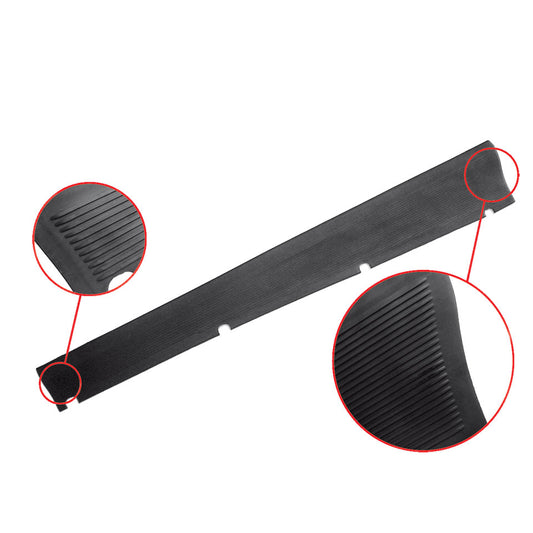 Running board mats, black, as pair