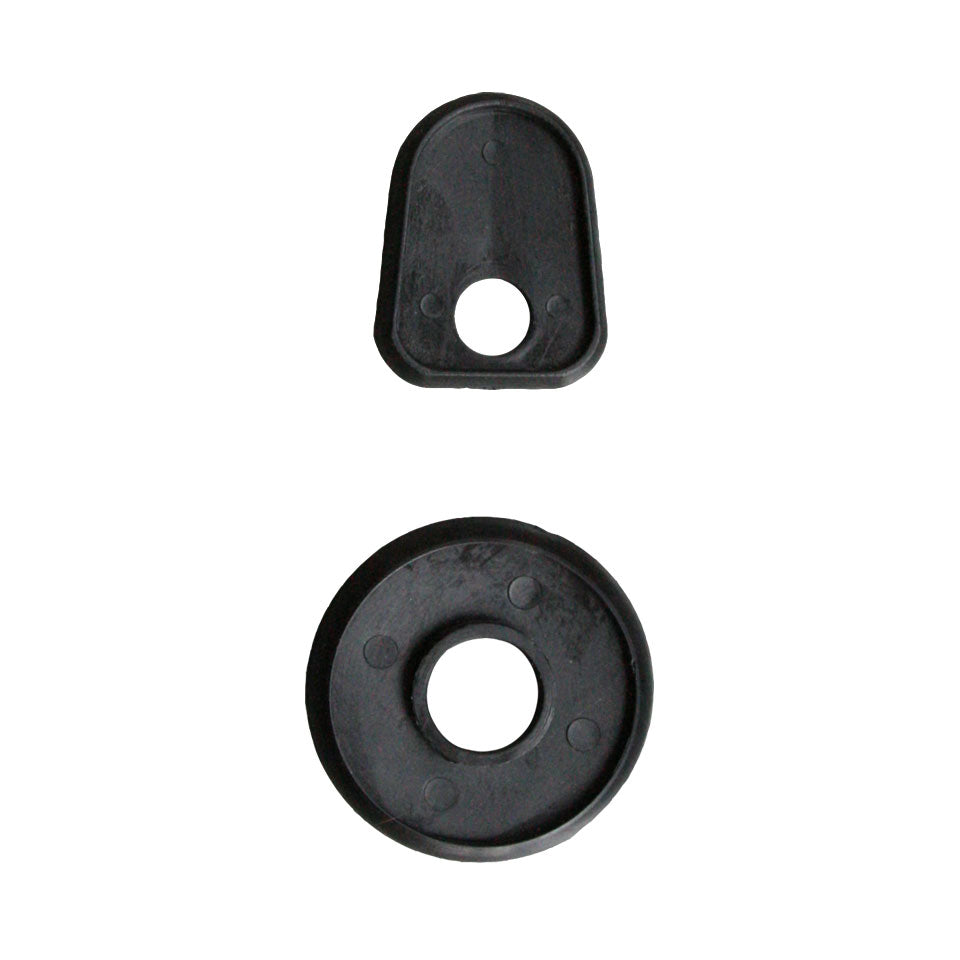 Seal front hood handle , top and bottom, black