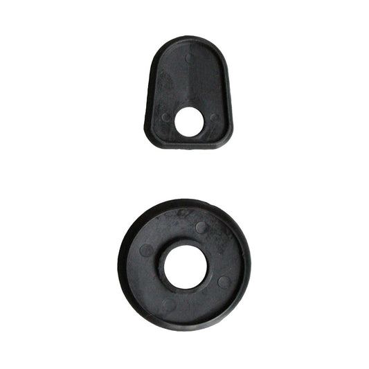 Seal front hood handle , top and bottom, black