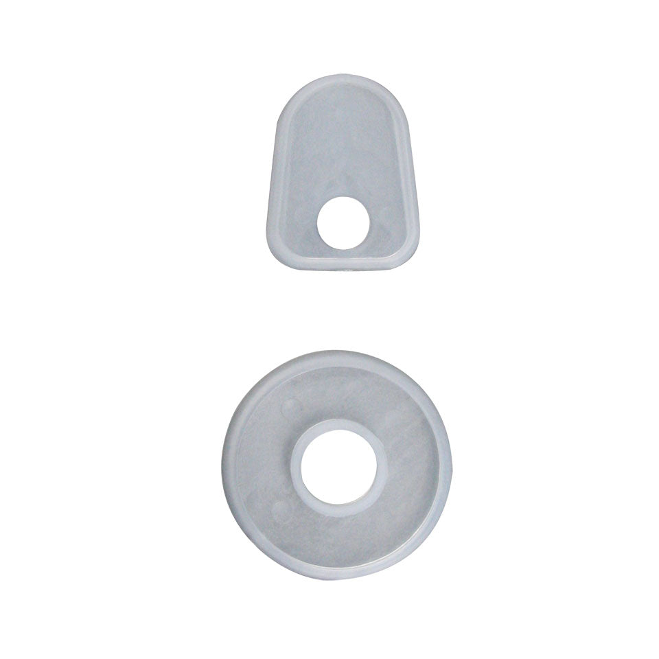 Seal front hood handle, top and bottom, white