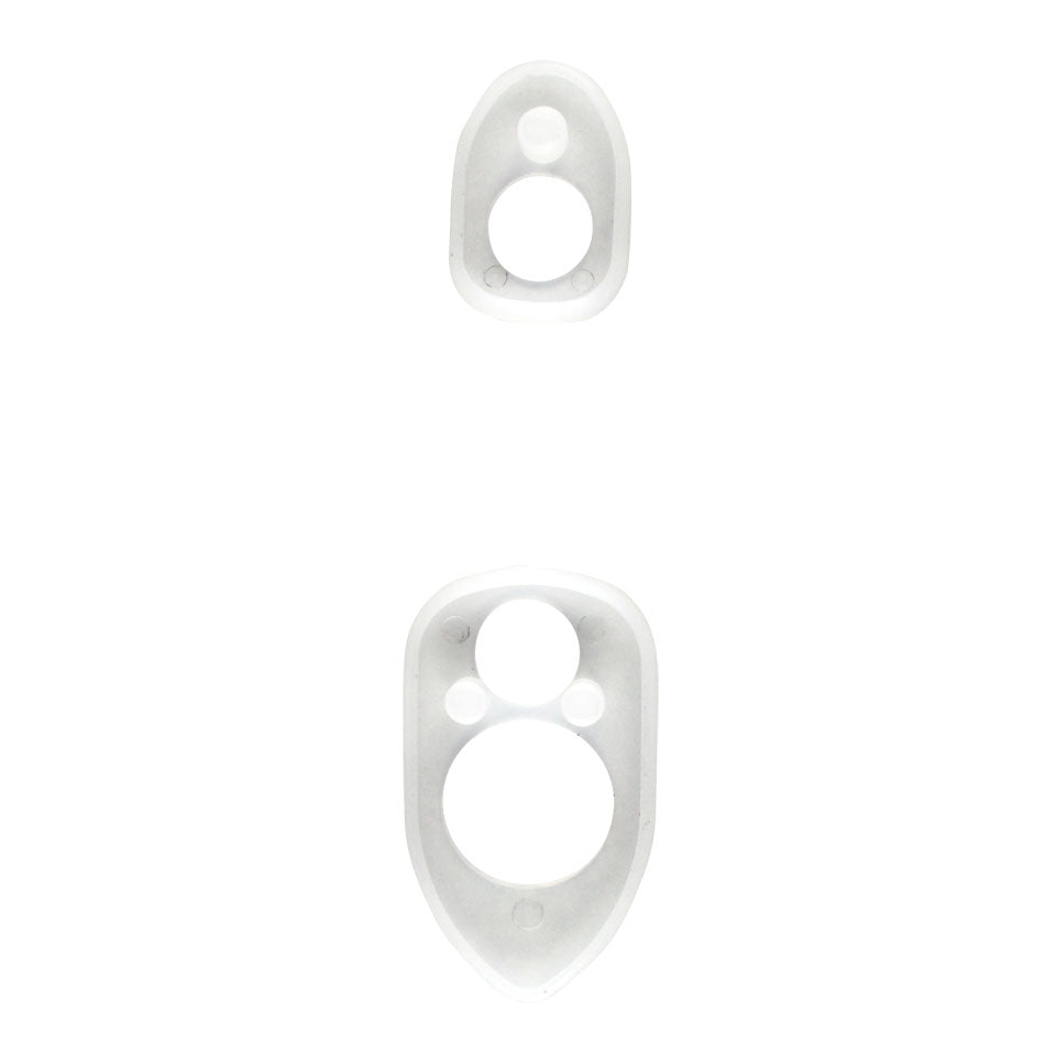 Seal front hood handle, top and bottom, white