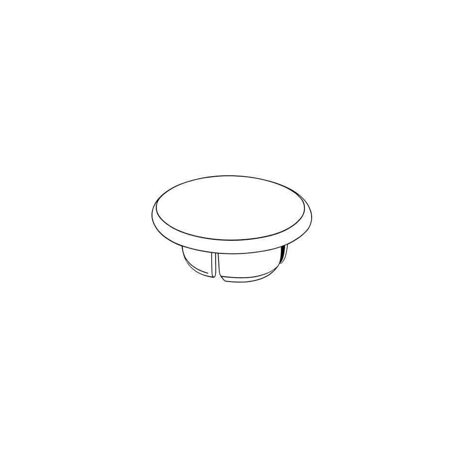 Door hinge pin plug