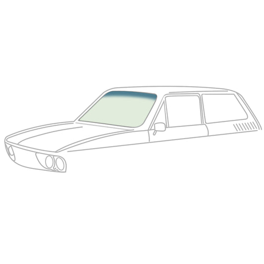 Windshield - green with blue sunshade