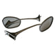 Swan neck, mirrors, as pair