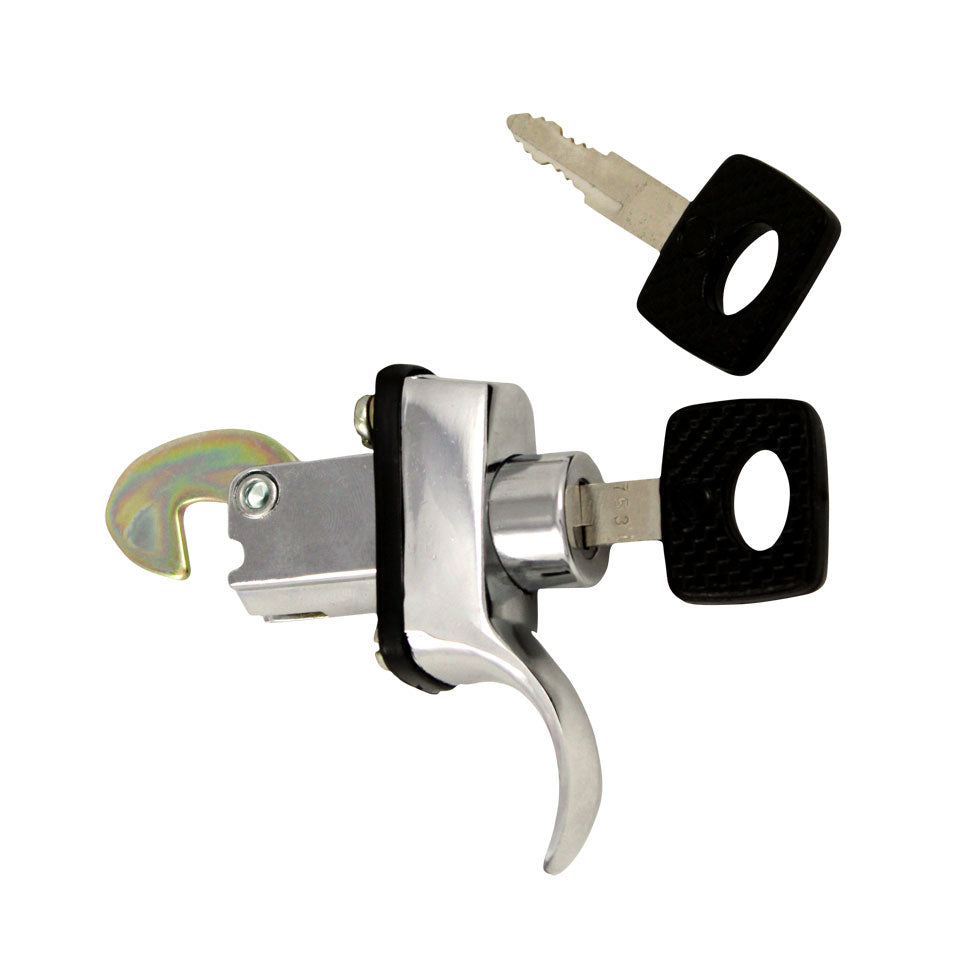 Engine lid lock W/keys - chromee