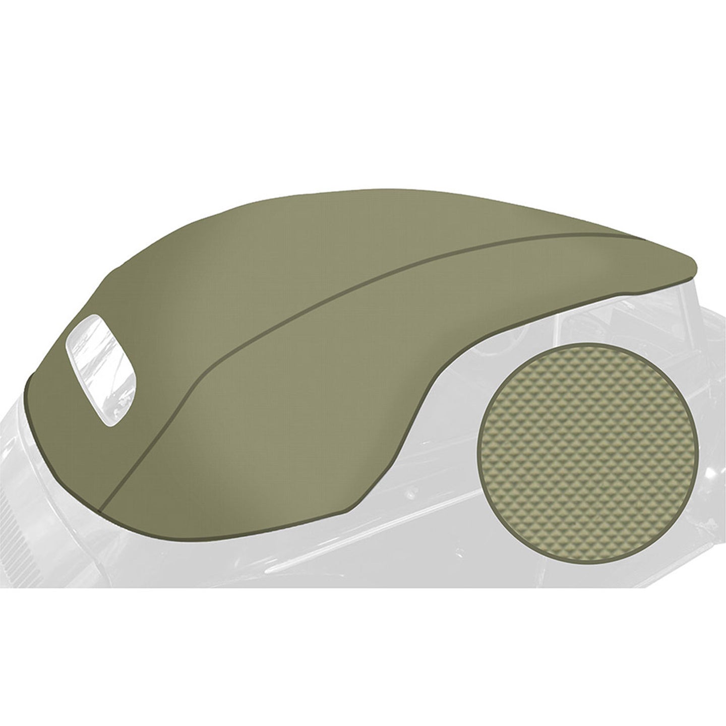 Convertible outer hood, Vinyl, beige