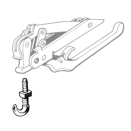 Hook for top latch convertible, each