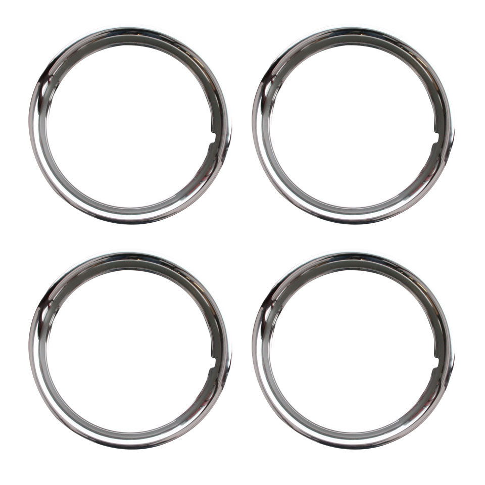 Outside, chrome wheel ring 15 inch, S/S