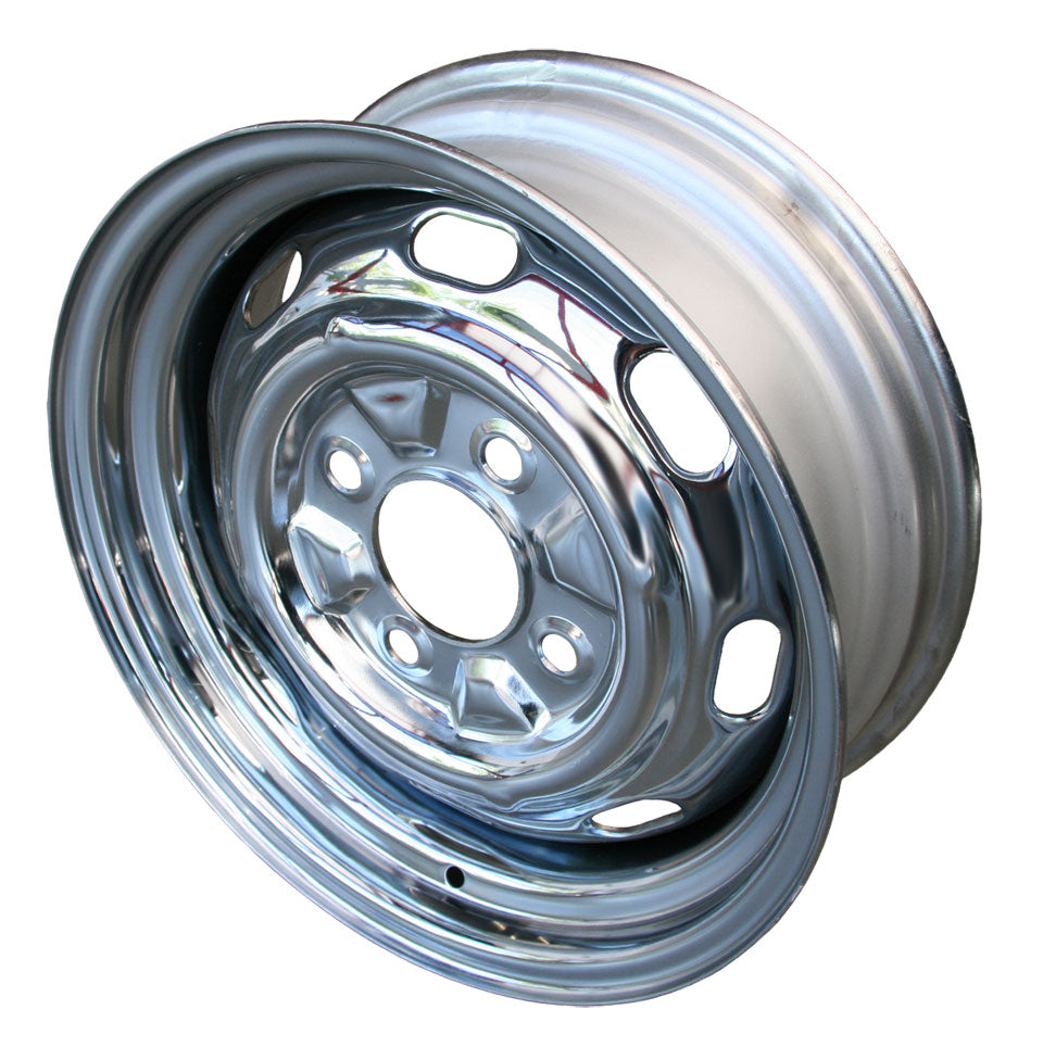 Wheel standard, chrome, 4 lug (4x130), 5.5 x 15", ET +25