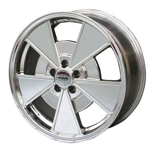 Wheel BRM, chrome, 5 lug (5x100), 7 x 17", ET +40