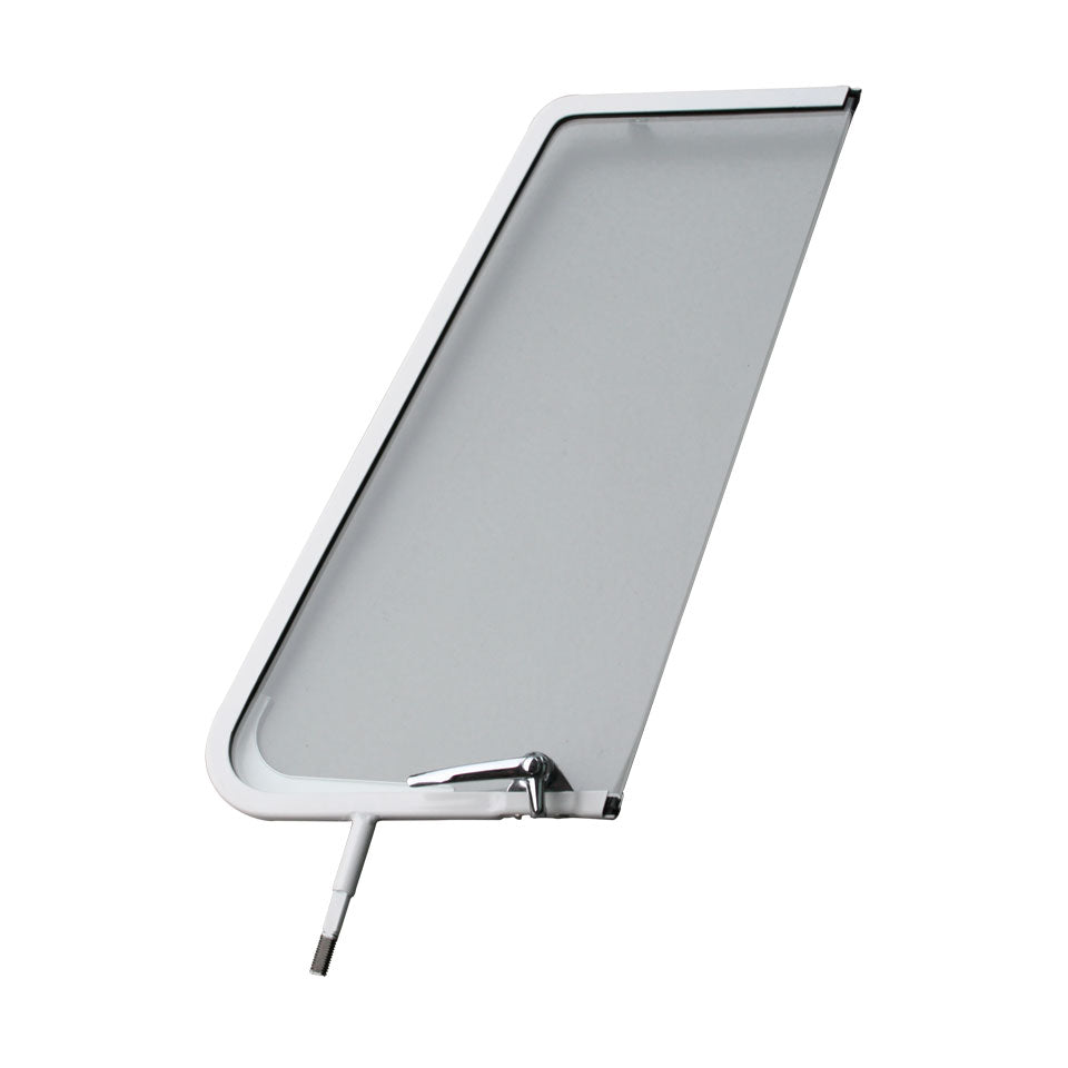 Vent window assembly, white, right