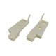 Rear seat backrest retaining catch, convertible, as pair