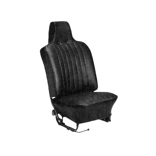 Seat cover set, black, Basket weave