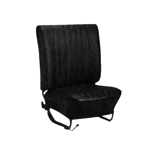 Seat cover set, black, Basket weave, convertible