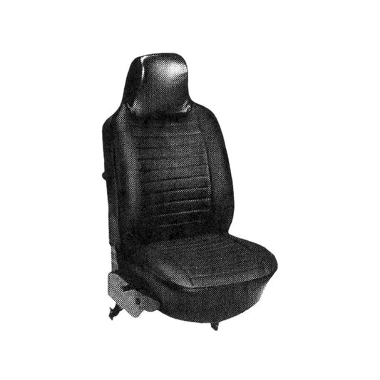 Seat cover set, black, Square weave, convertible