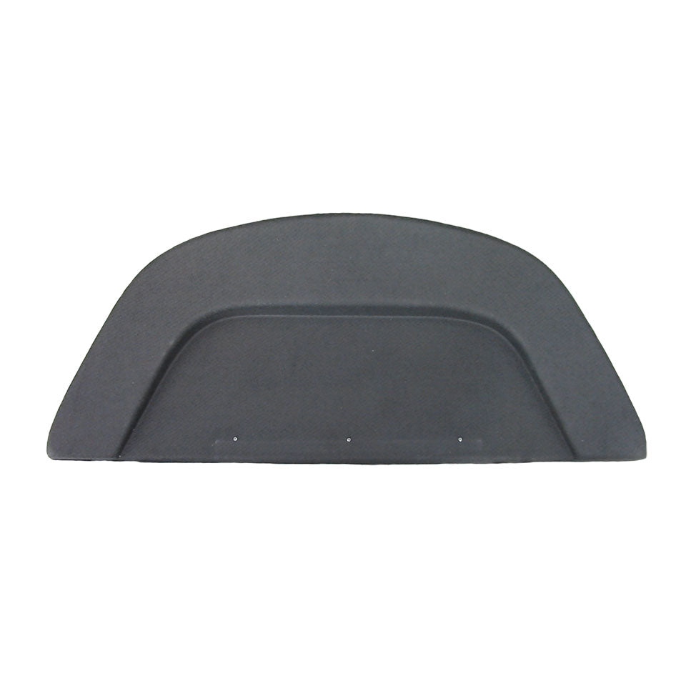 Cover plate behind backseat, black