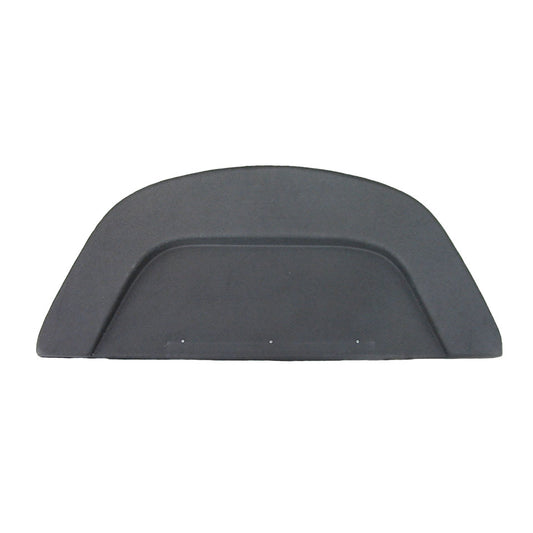 Cover plate behind backseat, black