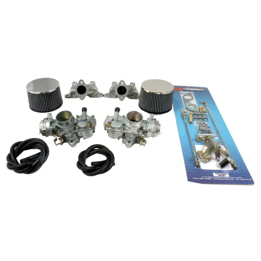Solex Twin 34mm Carburettor Kit with Choke, Type 4: T2 Bay (1972-1979), T25 (1980-1983)