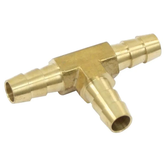 Fuel Hose T-Piece 5/16" / 8mm, Brass: Beetle (1960-1979), T2 Bay (1968-1979), T2 Split Bus (1960-1967)