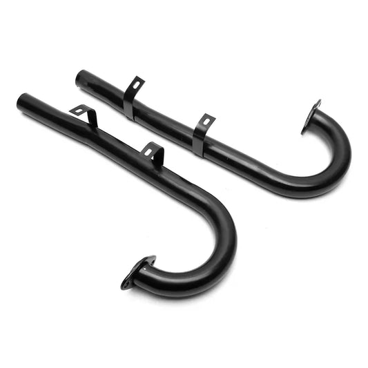 Exhaust J-Tubes, 35mm, Painted, Pair: Beetle (1960-1979), T2 Bay (1968-1979), T2 Split Bus (1960-1967)