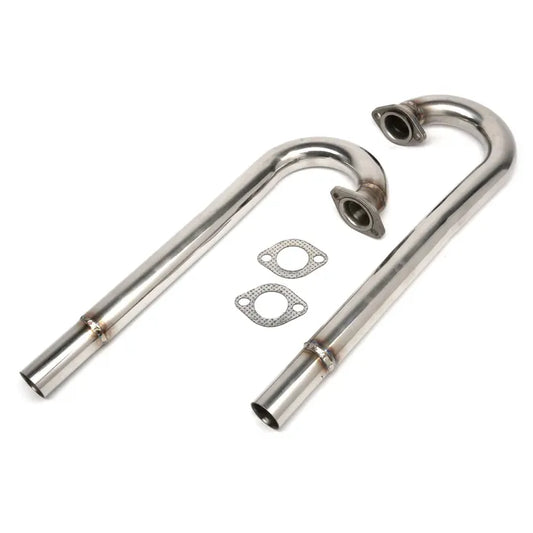 Stainless Steel Exhaust J Tubes 1200cc-1600cc: Beetle (1960-1979), T2 Bay (1968-1979), T2 Split Bus (1950-1967)