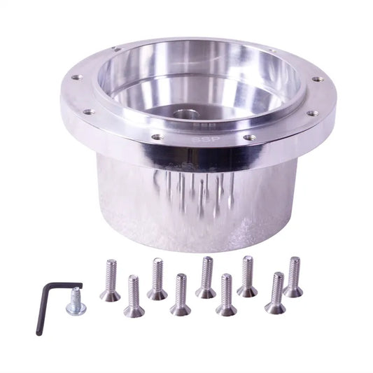 SSP Boss Kit, 9 Bolt, Polished Aluminium, PCD 9x102: T2 Bay (1974-1979), Baywindow USA (1974-1979)