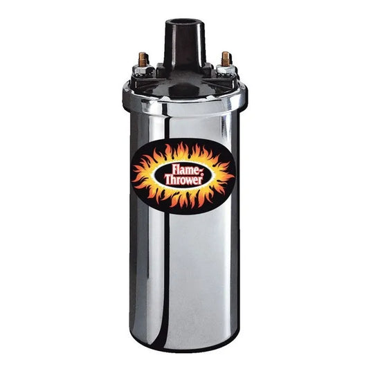 Pertronix Flamethrower Ignition Coil , 12 Volt, 3 OHMS, Chrome: Beetle (1960-1979), T2 Bay (1968-1979), T25 (1980-1983)