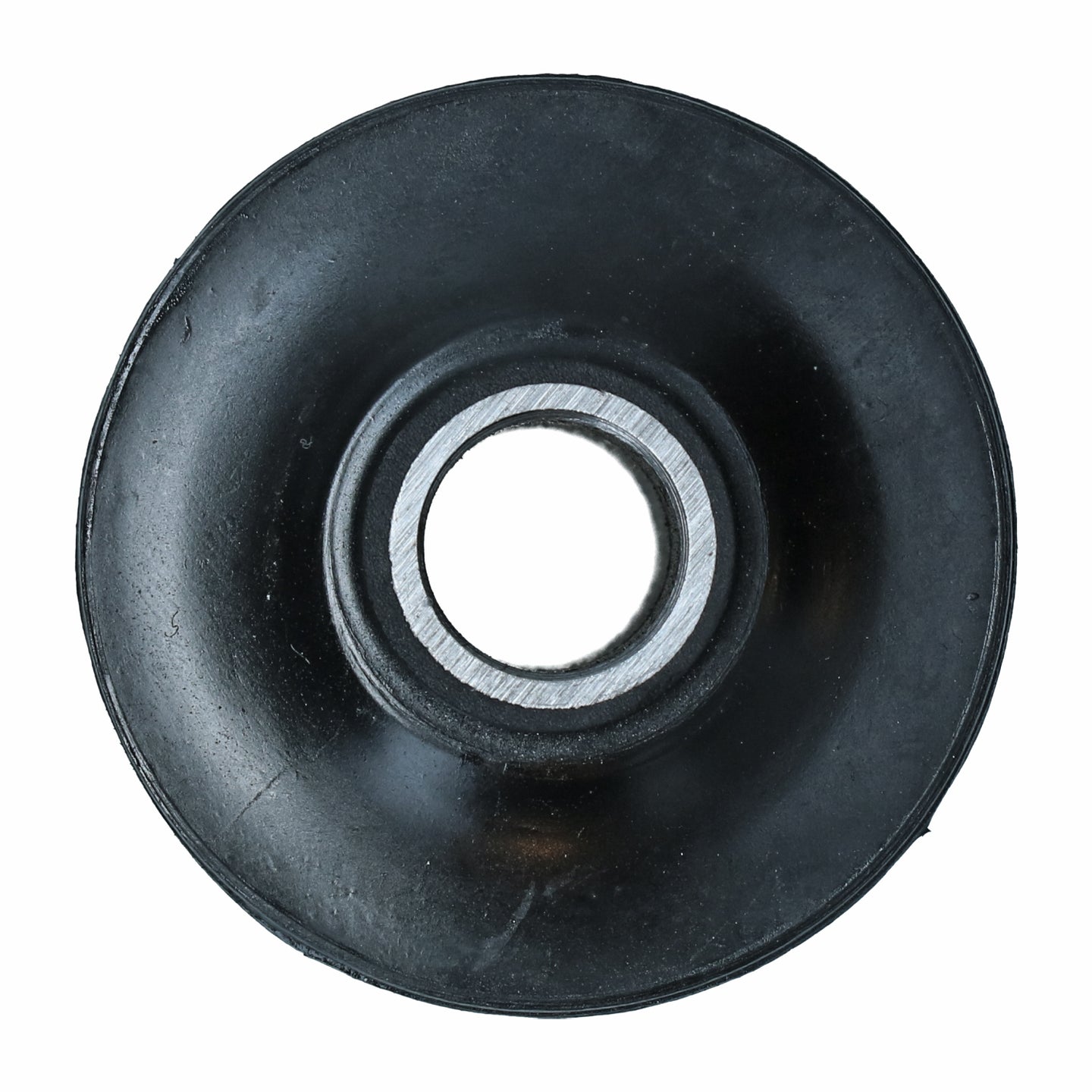 Rubber mount rear suspension arm, outside
