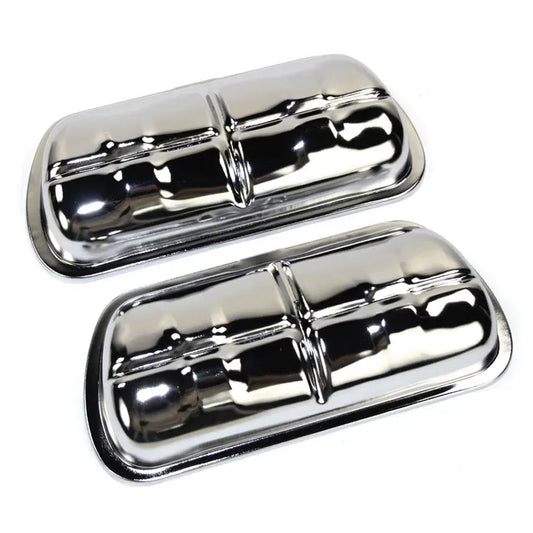 Rocker Cover Set Chrome: Beetle (1950-1979), T2 Bay (1968-1979), T2 Split Bus (1950-1967)