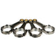 SSP Con Rod Set 1300-1600cc I-Beam 5.4'' Length VW Journal: Beetle (1960-1979), T2 Bay (1968-1979), T2 Split Bus (1960-1967)