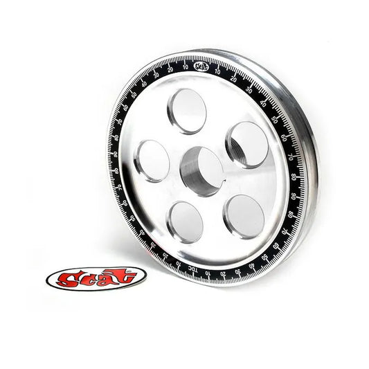 Scat Crankshaft Pulley Santana Billet Aluminium: Beetle (1960-1979), T2 Bay (1968-1979), T2 Split Bus (1960-1967)
