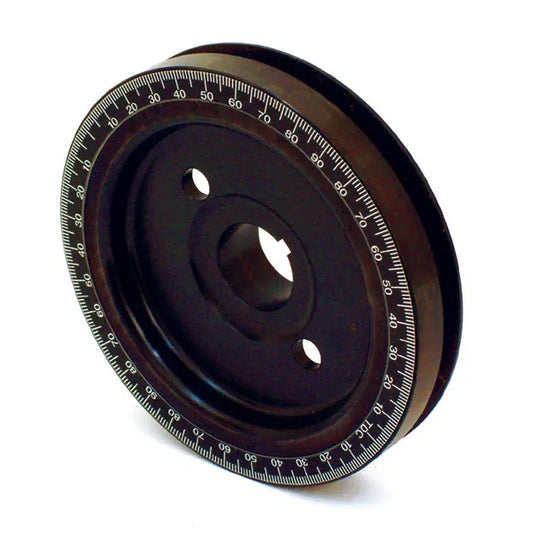 Crankshaft Pulley Equalizer Black: Beetle (1960-1979), T2 Bay (1968-1979), T2 Split Bus (1960-1967)