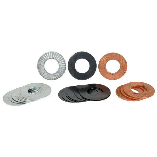 Hardened Valve Spring Shim Set for Dual Springs 0.015'': Beetle (1950-1958, 1960-1979), T2 Bay (1968-1979), T2 Split Bus (1950-1967)