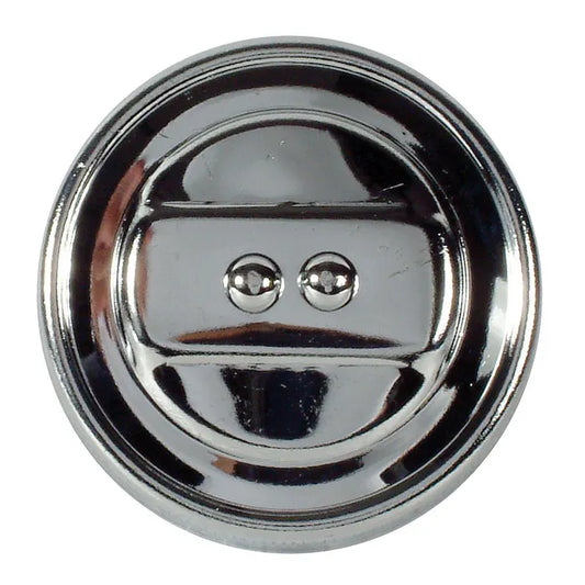 Oil Filler Cap Chrome Standard: Beetle (1960-1979), T2 Bay (1968-1979), T2 Split Bus (1960-1967)