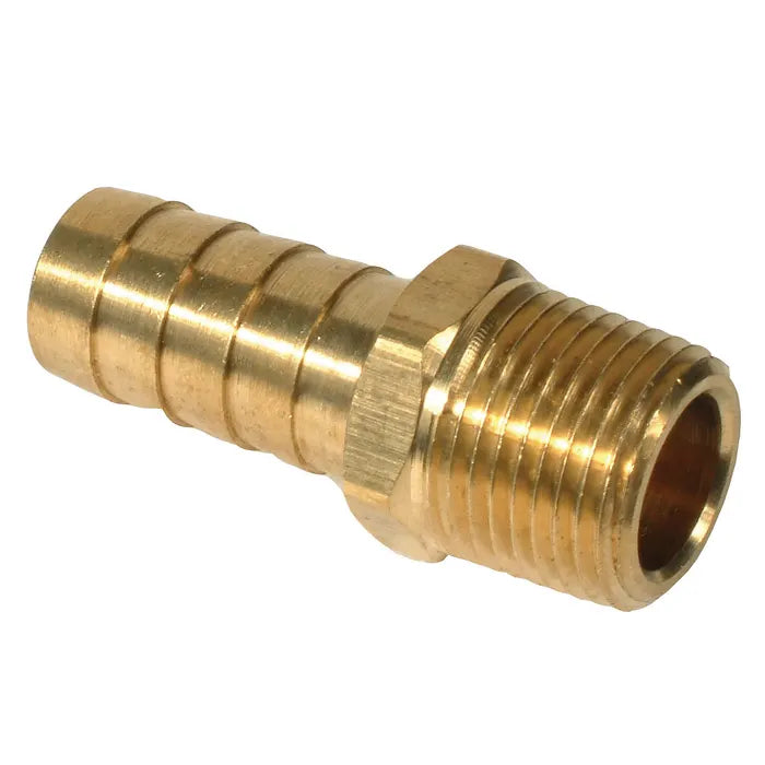 Hose Barb 3/8'' Male Thread to 1/2'' Hose: Beetle (1960-1979), T2 Bay (1968-1979), T2 Split Bus (1960-1967)