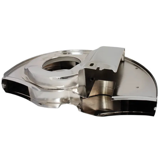 Fan Shroud without Air Outlets Twin Port Chrome: Beetle (1960-1979), T2 Bay (1968-1979), T2 Split Bus (1960-1967)
