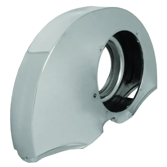 Fan Shroud without Air Outlets Twin Port Chrome: Beetle (1960-1979), T2 Bay (1968-1979), T2 Split Bus (1960-1967)