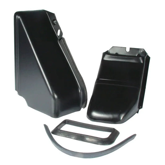 Doghouse Tin Set 2 Piece Black 1300-1600cc: Beetle (1960-1979), T2 Bay (1968-1979), T2 Split Bus (1960-1967)