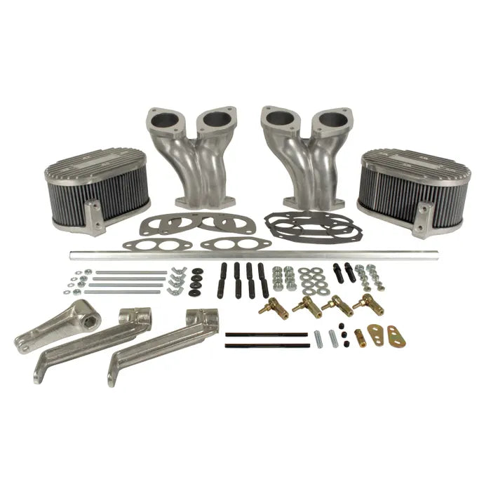 Offset Inlet Manifold Kit including Linkage for IDF/DRLA: Beetle (1960-1979), T2 Bay (1968-1979), T2 Split Bus (1960-1967)