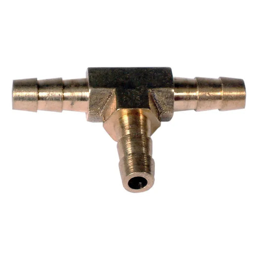 Fuel Hose T-Piece 1/4''-6mm Brass: Beetle (1960-1979), T2 Bay (1968-1979), T2 Split Bus (1960-1967)