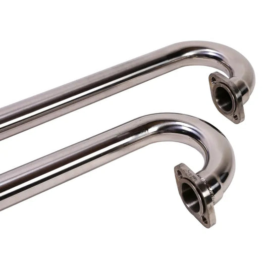 Stainless Steel Exhaust J Tubes 1200cc-1600cc: Beetle (1960-1979), T2 Bay (1968-1979), T2 Split Bus (1950-1967)