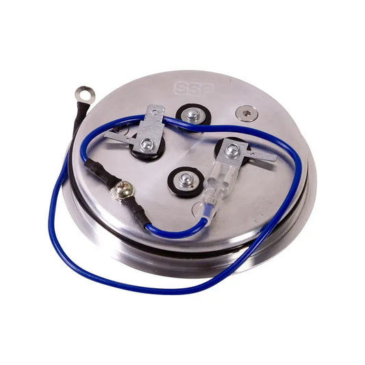 SSP Horn Press, Small, Polished, For 9 Bolt Steering Wheel: Beetle (1960-1979), T2 Bay (1968-1974), T2 Split Bus (1950-1967)