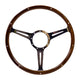 SSP 3-Slot Mahogany Steering Wheel 380mm 9 Bolt: Beetle (1960-1979), T2 Bay (1968-1979), T2 Split Bus (1950-1967)