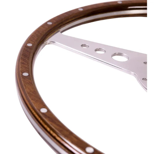 SSP 9-Hole Mahogany Steering Wheel 380mm 9 Bolt: Beetle (1960-1979), T2 Bay (1968-1974), T2 Split Bus (1950-1967)