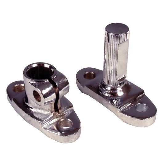 Chrome Steering Flange Joints: Beetle (1950-1979), Karmann Ghia (1960-1974), Type 3 (1962-1973)