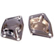 Chrome Rear Torsion Arm Covers Pair for Swing Axle Suspension: Beetle (1958-1979), Karmann Ghia (1960-1967), Type 3 (1962-1967)