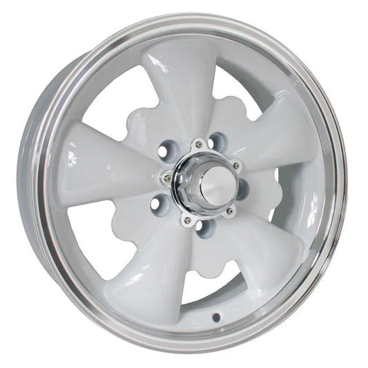 SSP GT 5 Spoke Alloy Wheel White 5.5x15", 5x112 PCD, ET20: T2 Bay (1971-1979), T25 (1980-1991), Brazil Kombi (1997-2014)