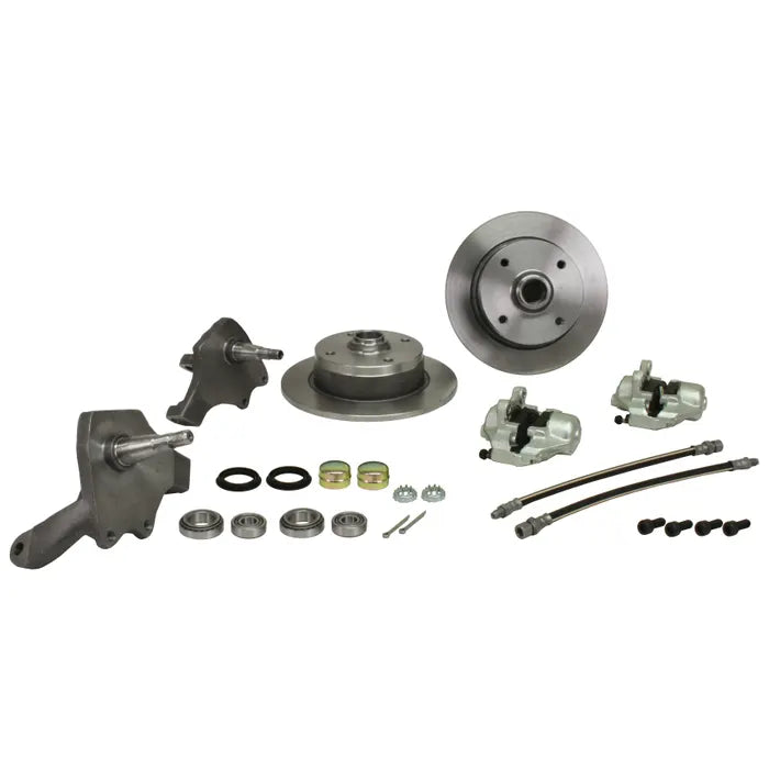 Front Disc Brake Conversion Kit, 4x130, Dropped Spindles: Beetle (1966-1979), Karmann Ghia (1966-1974), Beetle Cabrio (1966-1970)