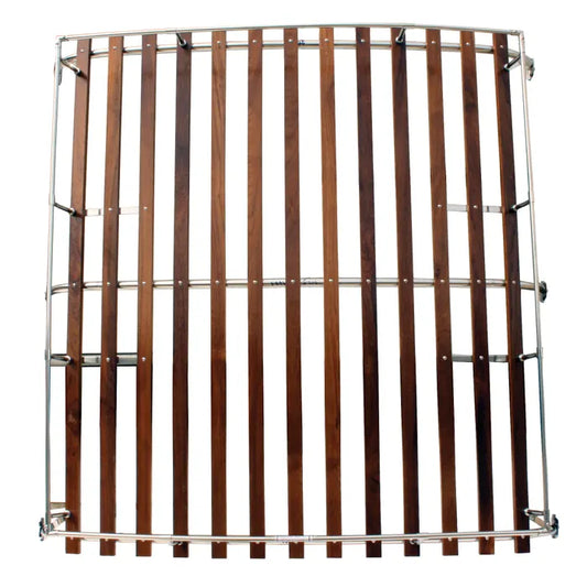 Roof Rack 3 Bow in Stainless Steel with Wooden Slats: T25 (1980-1991)